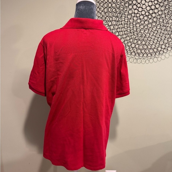 Tsla Red Short Sleeve Polo Button Shirt - Picture 3 of 5